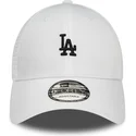 weisse-verstellbare-9forty-home-field-trucker-cap-der-los-angeles-dodgers-mlb-von-new-era