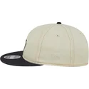 beige-und-marineblaue-verstellbare-flache-kappe-9fifty-retro-crown-denim-der-new-york-yankees-mlb-von-new-era