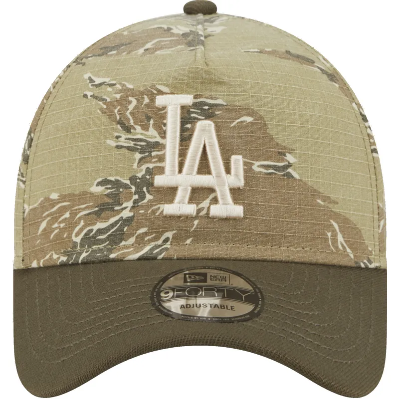 cepur-izliekta-maskesanas-snapback-9forty-a-frame-two-tone-tiger-no-los-angeles-dodgers-mlb-no-new-era