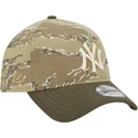 gebogene-kappe-camouflage-snapback-9forty-a-frame-two-tone-tiger-der-new-york-yankees-mlb-von-new-era