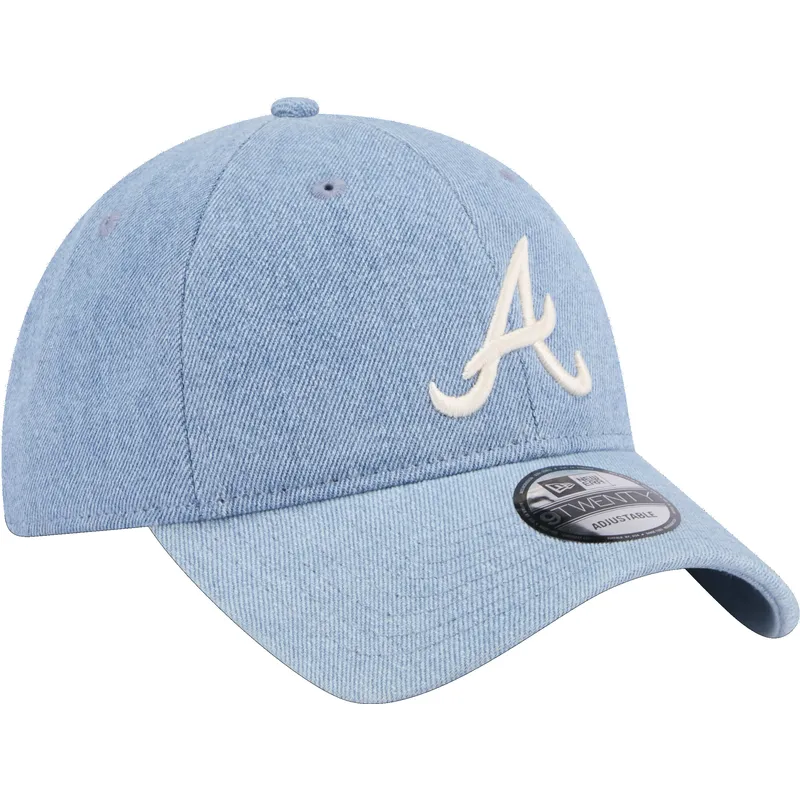 cepur-izliekta-zils-regulejams-9twenty-washed-denim-no-atlanta-braves-mlb-no-new-era