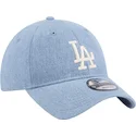 cepur-izliekta-zils-regulejams-9twenty-washed-denim-no-los-angeles-dodgers-mlb-no-new-era