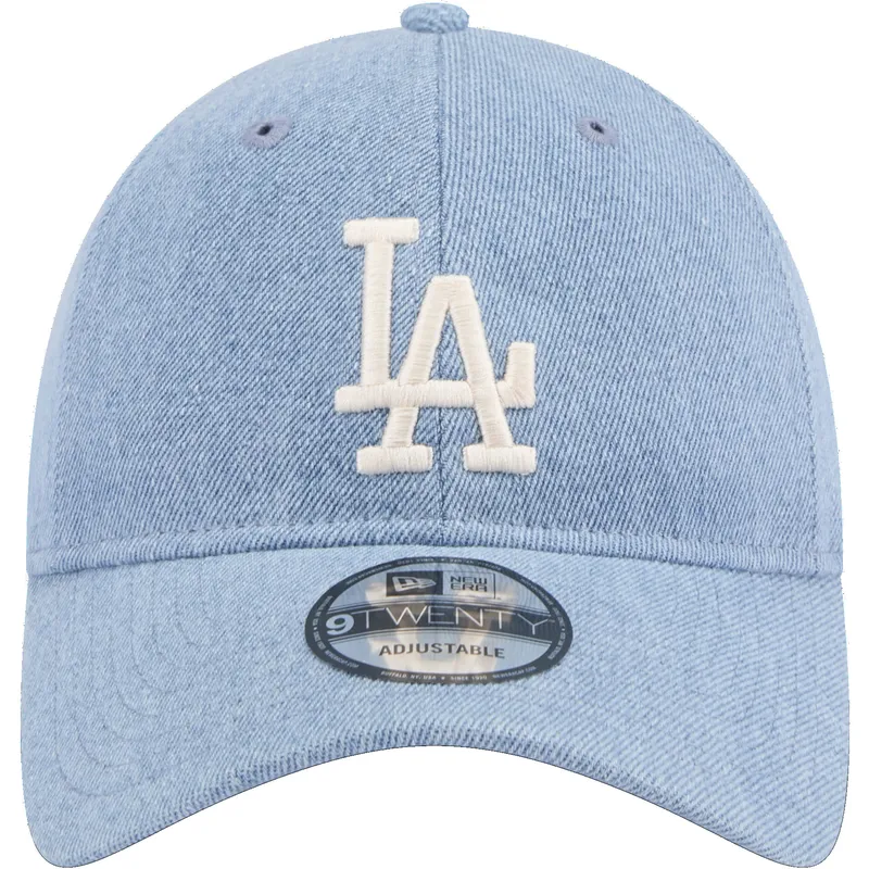 cepur-izliekta-zils-regulejams-9twenty-washed-denim-no-los-angeles-dodgers-mlb-no-new-era