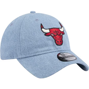 Cap izliekta blue adjustable strap 9TWENTY Washed Denim no Chicago Bulls NBA no New Era