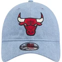 cap-izliekta-blue-adjustable-strap-9twenty-washed-denim-no-chicago-bulls-nba-no-new-era