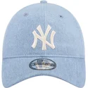 cepur-izliekta-zils-regulejams-9twenty-washed-denim-no-new-york-yankees-mlb-no-new-era