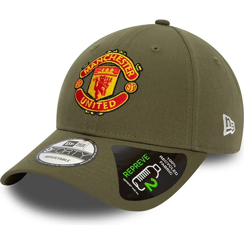 grune-verstellbare-9forty-seasonal-repreve-kappe-des-manchester-united-football-clubs-premier-league-von-new-era