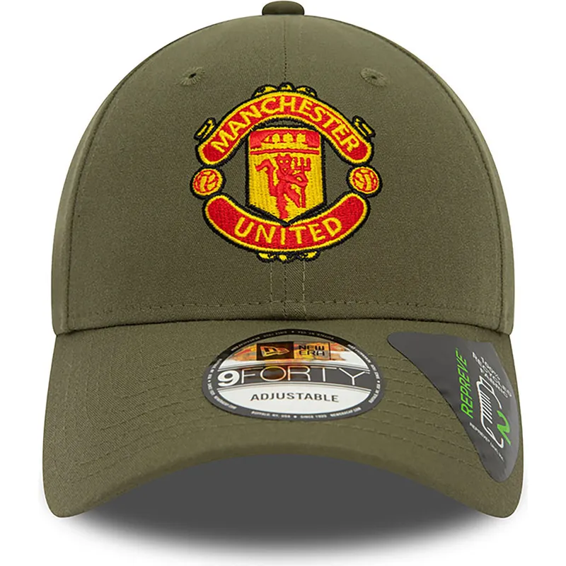 grune-verstellbare-9forty-seasonal-repreve-kappe-des-manchester-united-football-clubs-premier-league-von-new-era