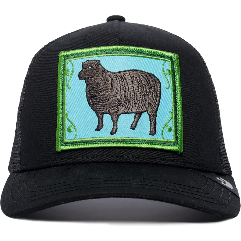 cepur-izliekta-truckeris-melns-snapback-ye-olde-sheep-the-farm-retro-classic-the-farm-no-goorin-bros