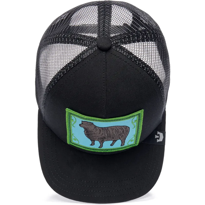 cepur-izliekta-truckeris-melns-snapback-ye-olde-sheep-the-farm-retro-classic-the-farm-no-goorin-bros