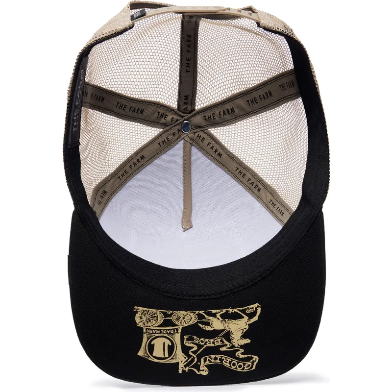 goorin-bros-ye-olde-cock-the-farm-retro-classic-trucker-cap-in-schwarz-und-beige-mit-hahn-motiv