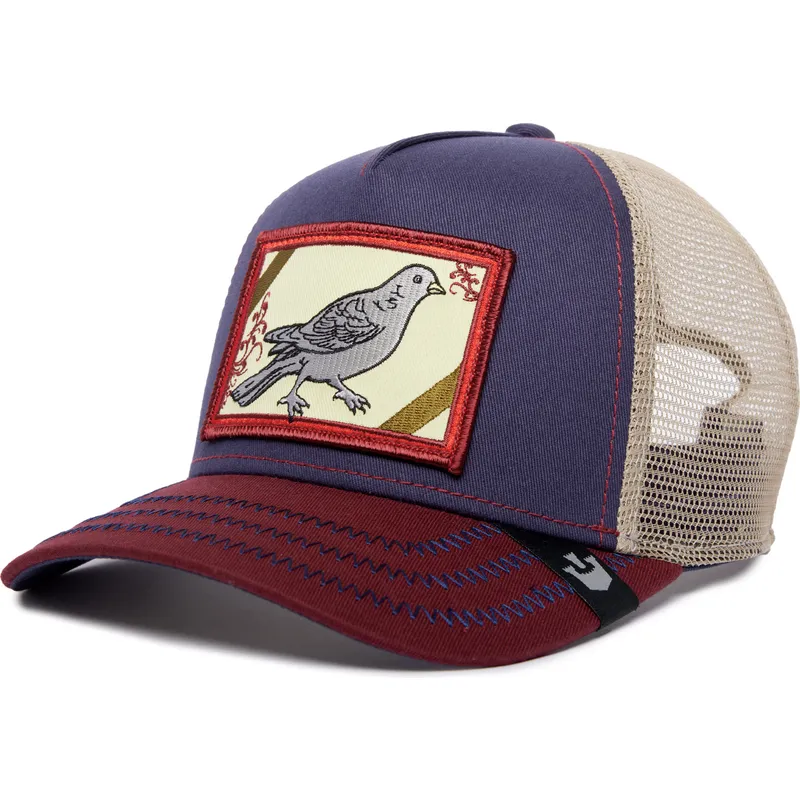 cepur-izliekta-truckeris-daudzkrasains-snapback-ye-olde-birdie-the-farm-retro-classic-the-farm-no-goorin-bros