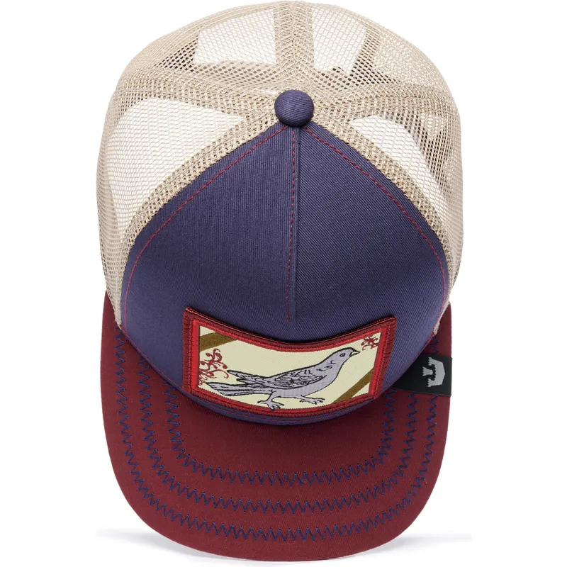 cepur-izliekta-truckeris-daudzkrasains-snapback-ye-olde-birdie-the-farm-retro-classic-the-farm-no-goorin-bros