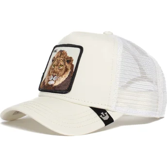 cepur-izliekta-truckeris-balts-snapback-the-king-lion-the-farm-no-goorin-bros