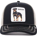 czarna-i-biala-czapka-trucker-z-rottweilerem-bad-boy-the-baddest-boy-the-farm-od-goorin-bros