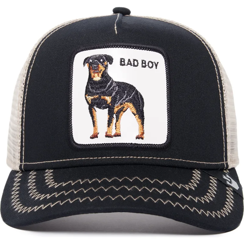 cepur-izliekta-truckeris-melns-snapback-bad-boy-the-baddest-boy-the-farm-no-goorin-bros