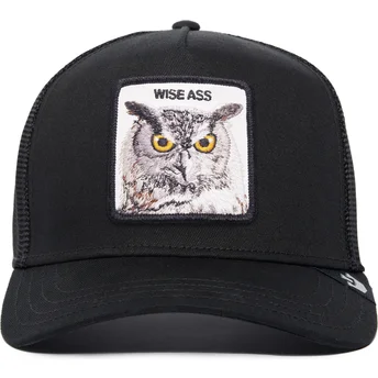cepur-izliekta-truckeris-melns-snapback-wise-ass-owl-the-farm-premium-the-farm-no-goorin-bros
