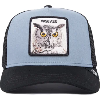 cepur-izliekta-truckeris-zils-snapback-wise-ass-owl-the-farm-premium-the-farm-no-goorin-bros