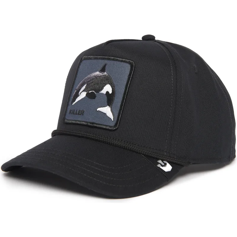 cepur-izliekta-melns-snapback-killer-whale-100-the-farm-all-over-canvas-the-farm-no-goorin-bros