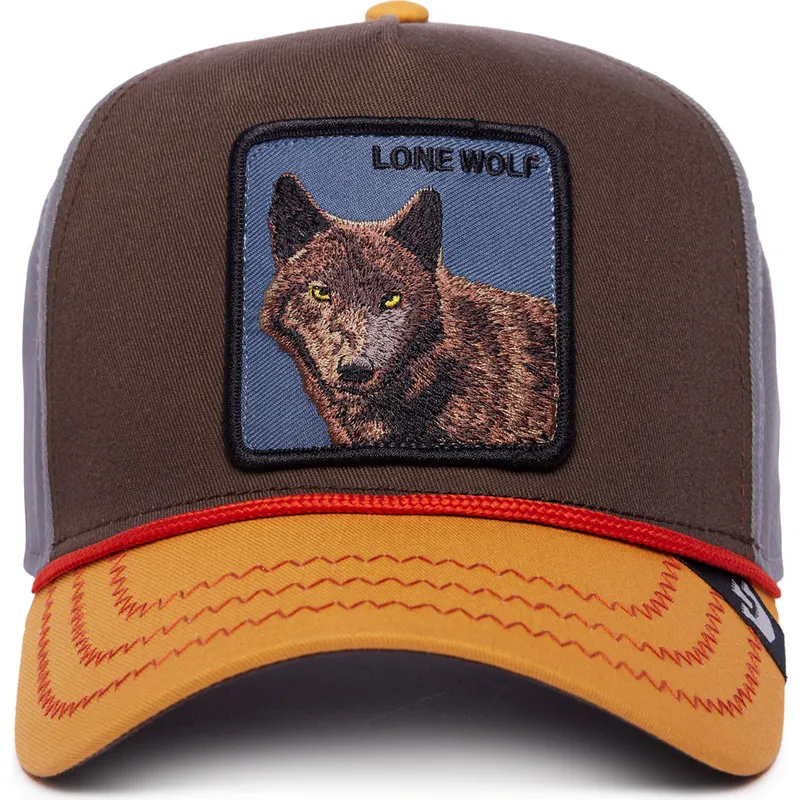cepur-izliekta-daudzkrasains-snapback-lone-wolf-100-the-farm-all-over-canvas-the-farm-no-goorin-bros