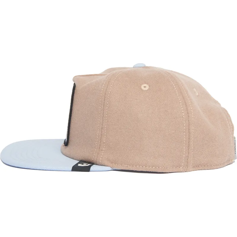 platt-keps-brun-och-bla-snapback-tupp-cock-free-range-the-farm-flats-fran-goorin-bros