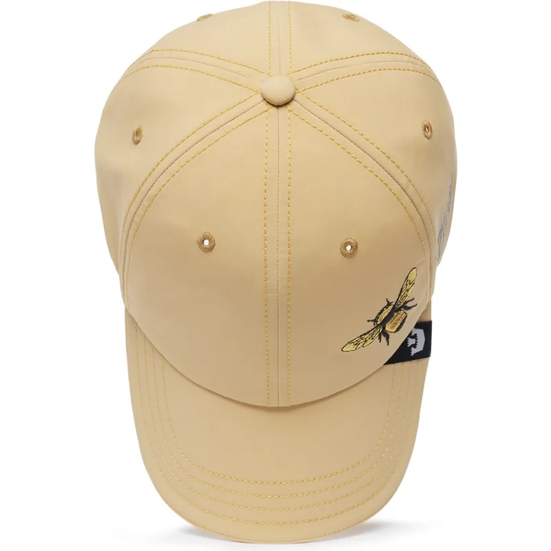 gelbe-verstellbare-curved-cap-biene-boss-honey-love-the-farm-lady-balls-von-goorin-bros