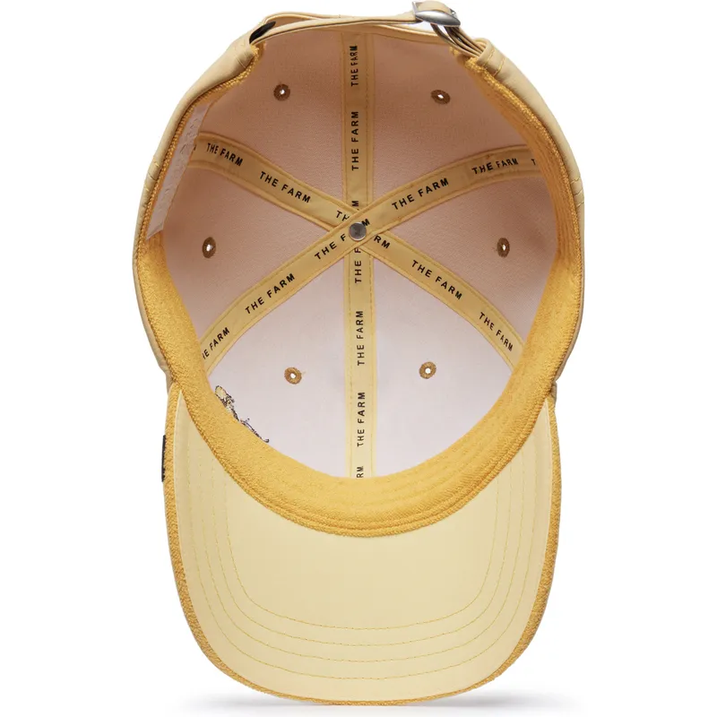 gelbe-verstellbare-curved-cap-biene-boss-honey-love-the-farm-lady-balls-von-goorin-bros