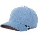 blaue-snapback-cap-mit-gebogenem-schirm-the-farm-nude-denim-von-goorin-bros