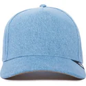 blaue-snapback-cap-mit-gebogenem-schirm-the-farm-nude-denim-von-goorin-bros
