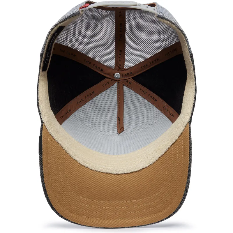 goorin-bros-the-farm-nude-denim-graue-snapback-kappe-mit-gebogenem-schirm