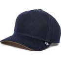 goorin-bros-the-farm-nude-denim-snapback-kappe-mit-gebogenem-schirm-in-marineblau