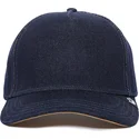 goorin-bros-the-farm-nude-denim-snapback-kappe-mit-gebogenem-schirm-in-marineblau