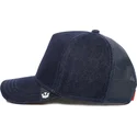 goorin-bros-the-farm-nude-denim-snapback-kappe-mit-gebogenem-schirm-in-marineblau