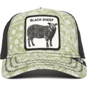 czapka-trucker-zielono-czarna-owca-black-sheep-parade-the-farm-paisley-od-goorin-bros