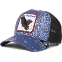 cepur-izliekta-truckeris-tumsi-zils-snapback-freedom-a-the-w-in-a-d-the-farm-paisley-the-farm-no-goorin-bros