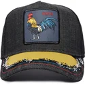 gorra-trucker-negra-gallo-silky-cock-the-farm-silky-roots-de-goorin-bros