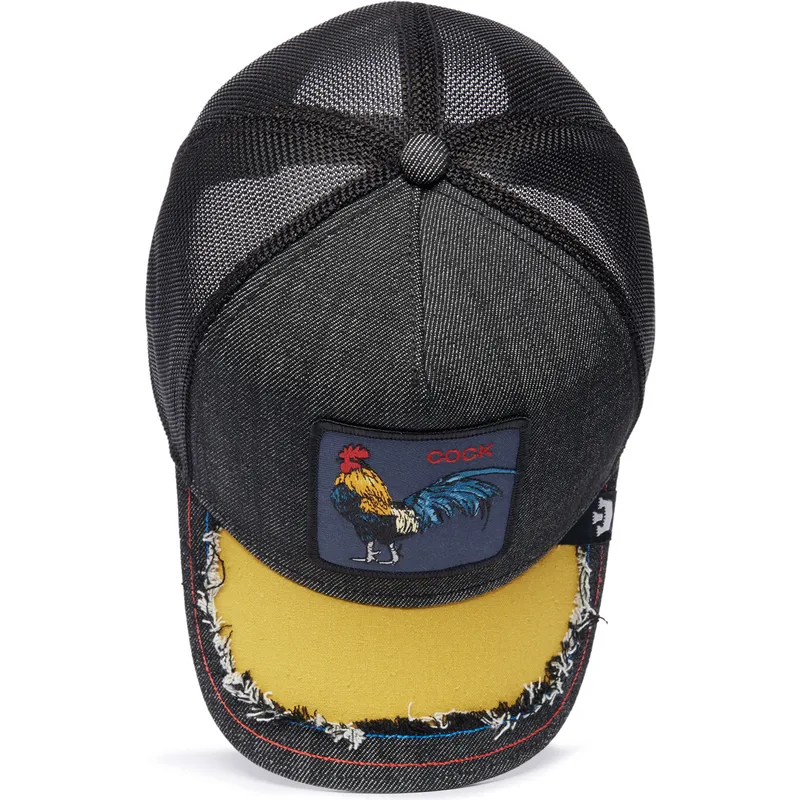 cepur-izliekta-truckeris-melns-snapback-silky-cock-the-farm-silky-roots-the-farm-no-goorin-bros