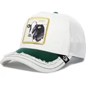 cepur-izliekta-truckeris-balts-snapback-cash-silky-cow-the-farm-silky-roots-the-farm-no-goorin-bros