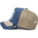 trucker-cap-blau-und-beige-kaninchen-tricky-silky-rabbit-the-farm-silky-roots-von-goorin-bros