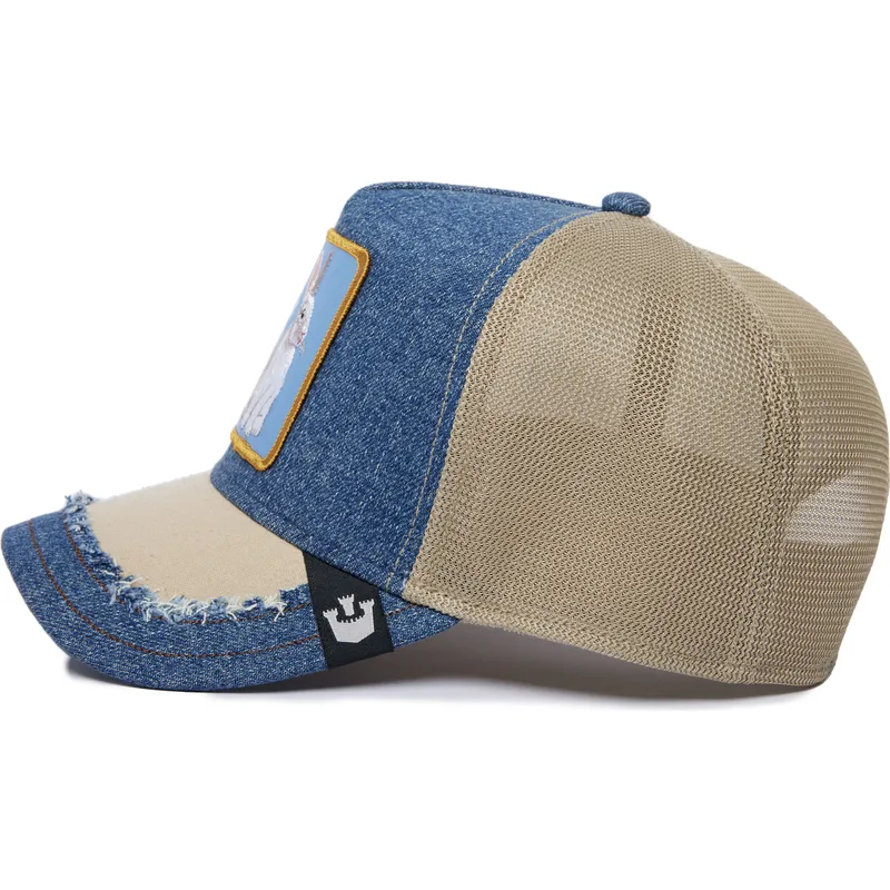 cepur-izliekta-soferis-zils-snapback-conejo-tricky-silky-rabbit-the-farm-silky-roots-the-farm-no-goorin-bros