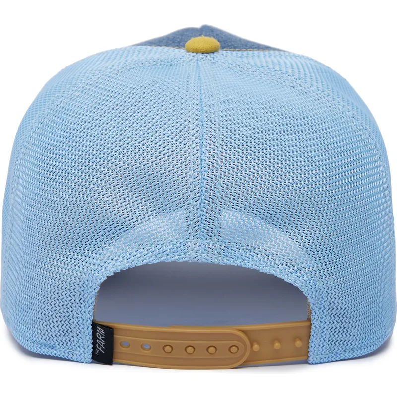 cepur-izliekta-truckeris-zils-snapback-goat-silky-goat-the-farm-silky-roots-the-farm-no-goorin-bros