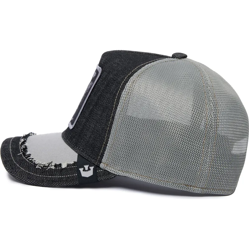 cepur-izliekta-truckeris-melns-snapback-silky-sheep-the-farm-silky-roots-the-farm-no-goorin-bros