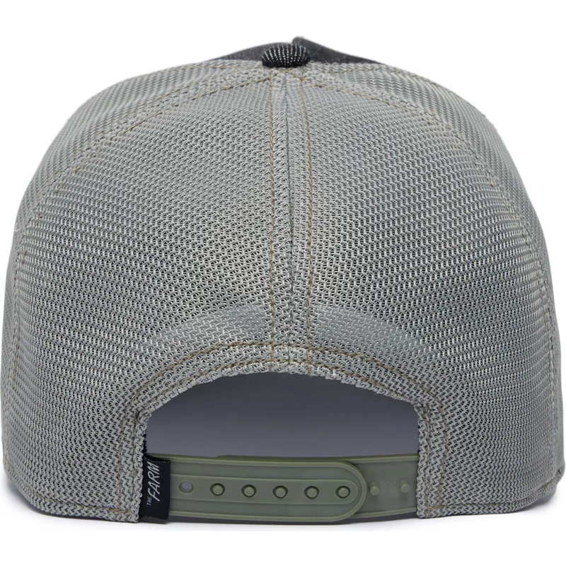 cepur-izliekta-truckeris-melns-snapback-silky-sheep-the-farm-silky-roots-the-farm-no-goorin-bros