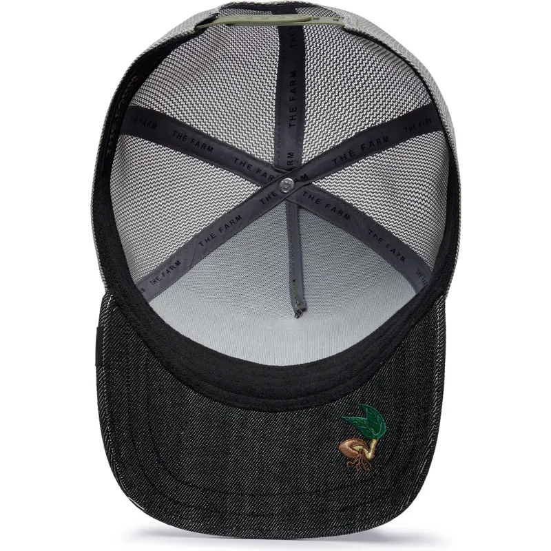 cepur-izliekta-truckeris-melns-snapback-silky-sheep-the-farm-silky-roots-the-farm-no-goorin-bros