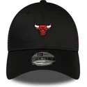 schwarze-verstellbare-9forty-home-field-trucker-kappe-der-chicago-bulls-nba-von-new-era