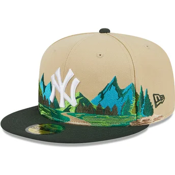 cepur-plakana-bruns-pieguloss-59fifty-team-landscape-no-new-york-yankees-mlb-no-new-era