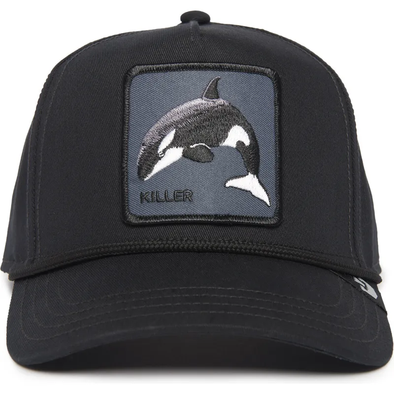 cepur-izliekta-melns-snapback-killer-whale-100-the-farm-all-over-canvas-the-farm-no-goorin-bros