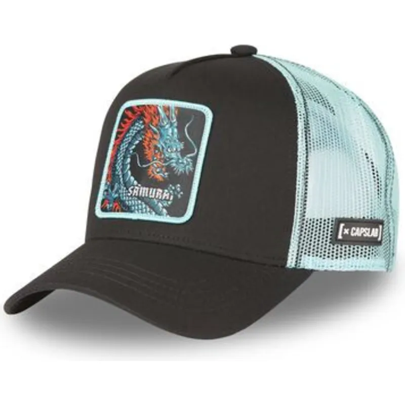cepur-izliekta-truckeris-melns-snapback-samurai-dra2-pukis-mitiskas-radibas-no-capslab