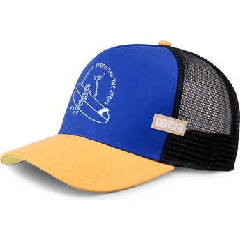 Gorra trucker azul, negra y marrón Spread Stoke HFT de Coastal