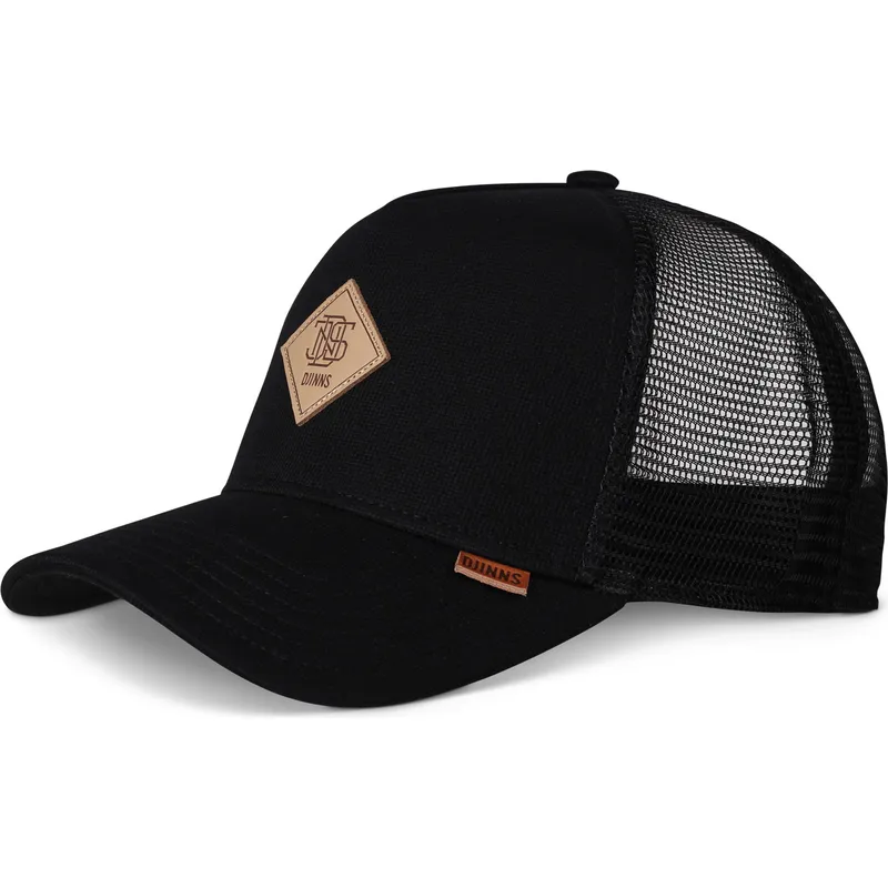 cepur-izliekta-soferis-melns-snapback-hft-cotton-knit-no-djinns